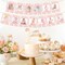 Daisy 1st Birthday Photo Banner for Girls, Pink Groovy 1-12 Monthly Photo Banner, Daisy Boho Hippie Baby Girl First Bday Party Supplies
